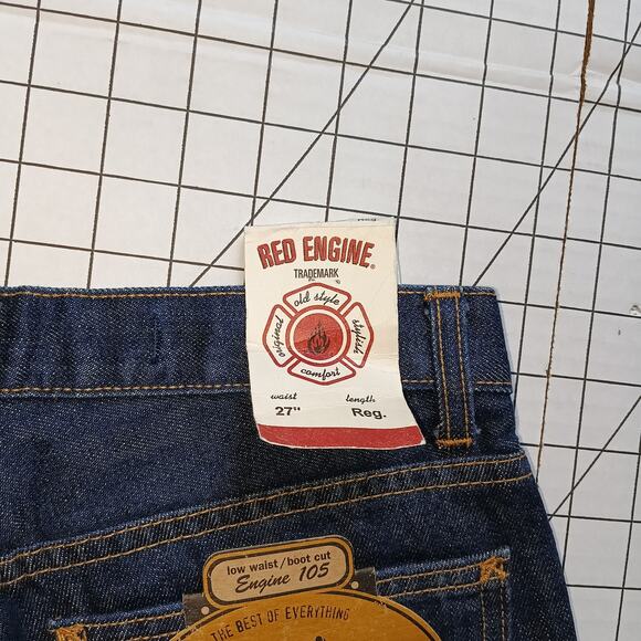 Red Engine Vintage Y2K  Blue Denim Bootcut Jeans NWT  27 - Picture 7 of 16